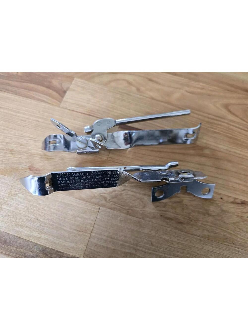 Vtg Lot Of 2 EKCO & Unbranded 3-way Can & Bottle Openers